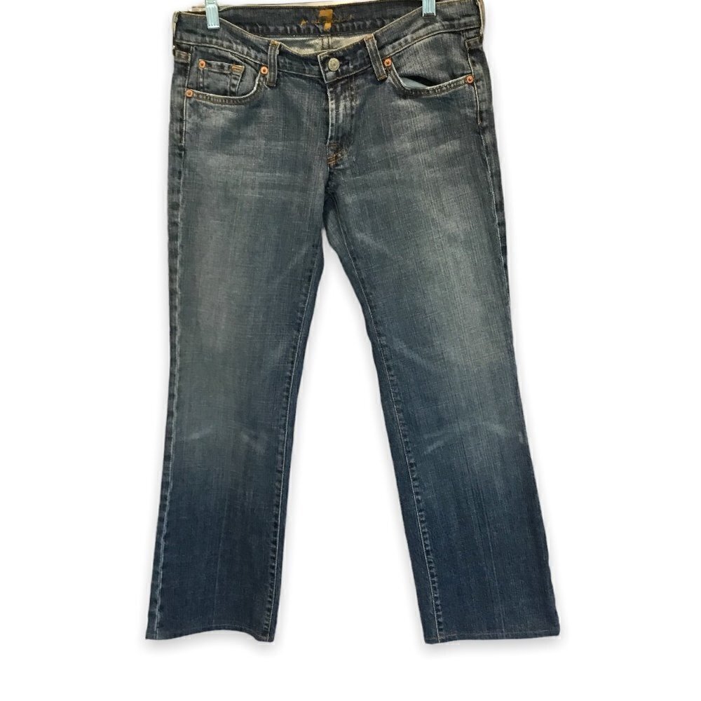 7 For All Mankind Jeans Women's Size 30 Bootcut Medium Wash Low Rise 5-Pocket